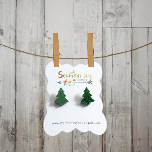 Christmas Tree Acrylic Earrings - Southern Ivy Boutique