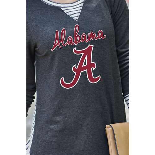 Gameday Couture You'll Be Back Striped Tunic - Alabama - Southern Ivy Boutique