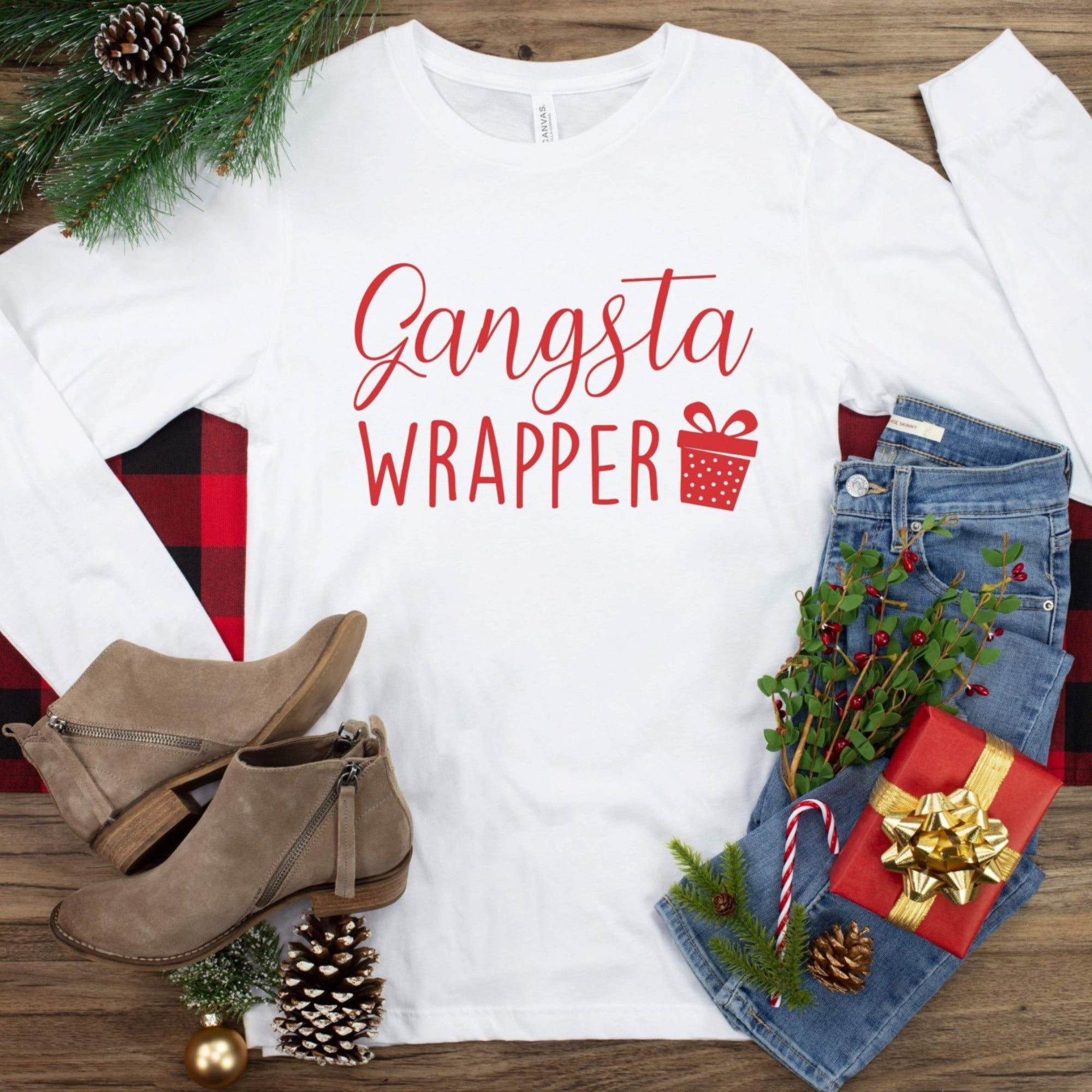 Gangster Wrapper Long Sleeve T-Shirt