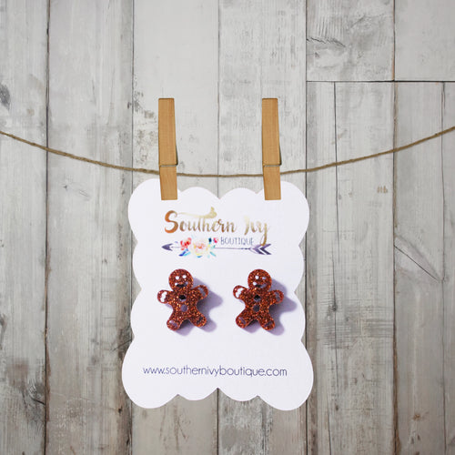 Gingerbread Acrylic Earrings - Southern Ivy Boutique
