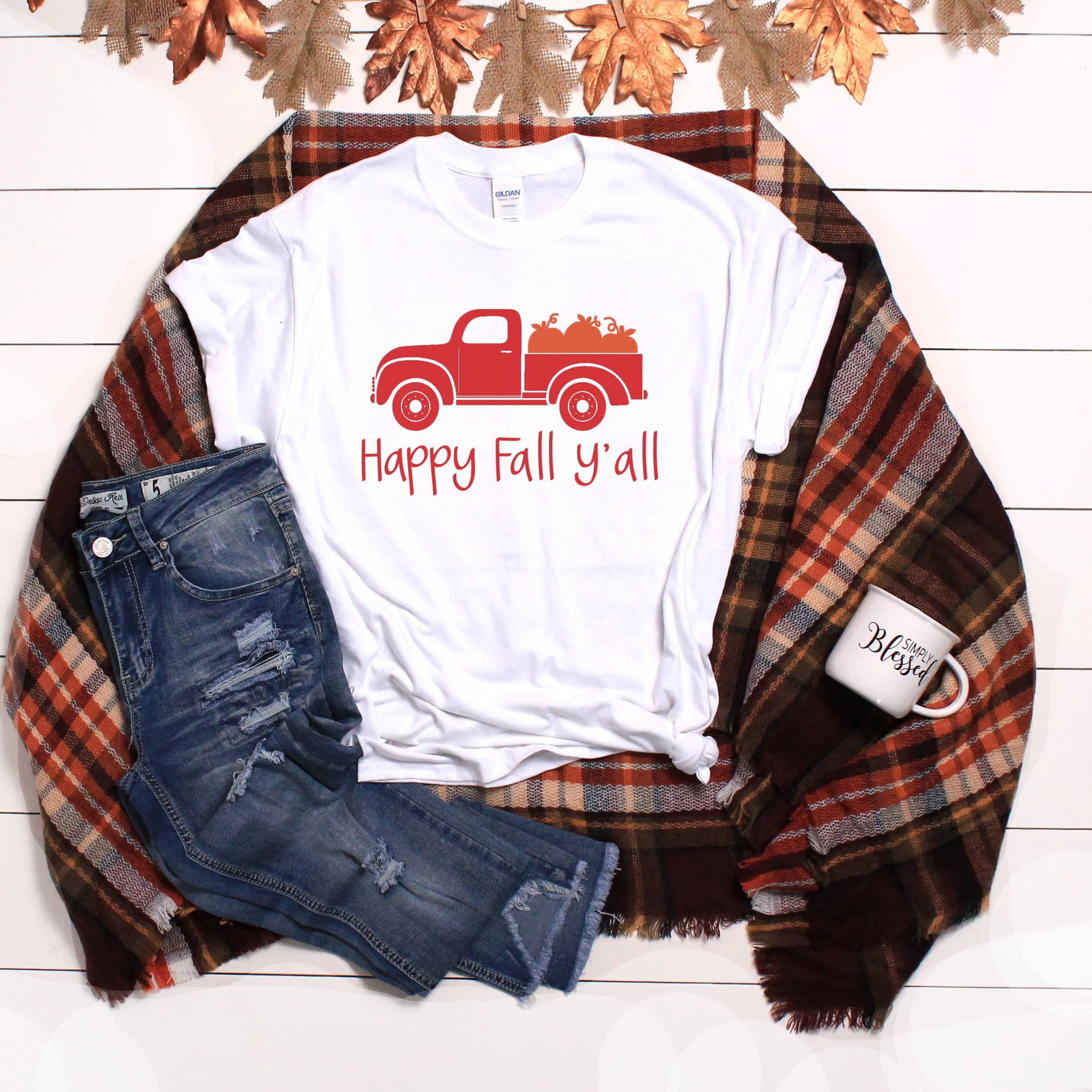 Happy Fall Y'all T-Shirt - Southern Ivy Boutique