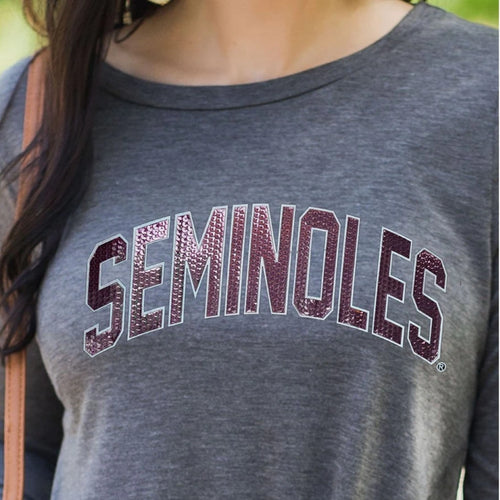 Gameday Couture Always By Your Side Knotted Top - Florida State - Southern Ivy Boutique