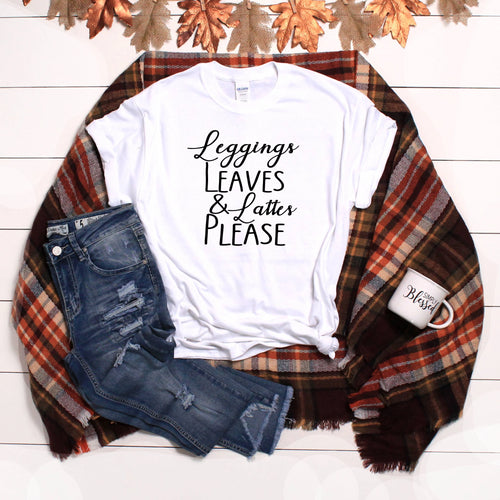 Leggings & Lattes T-Shirt - Southern Ivy Boutique