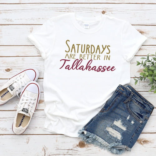 Saturdays In Tallahassee Gameday T-Shirt - Southern Ivy Boutique