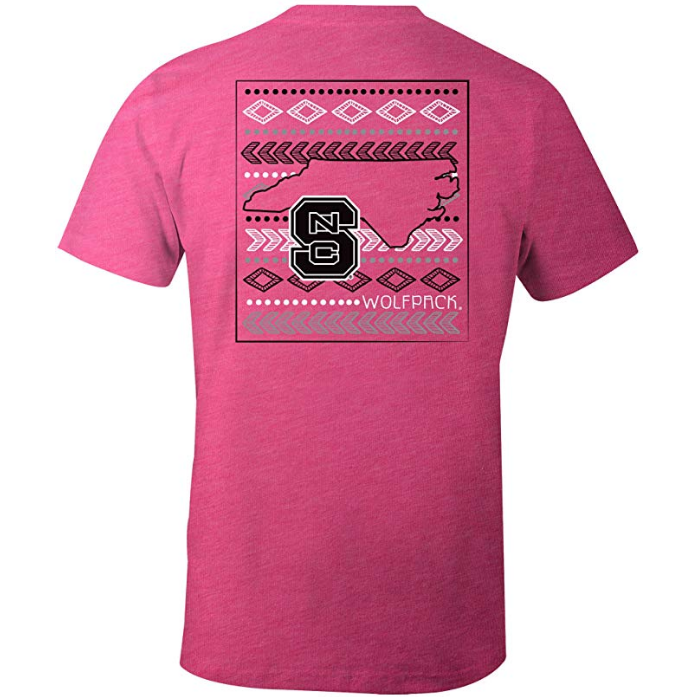 Laugh Out Loud Aztec T-Shirt - NC State - Southern Ivy Boutique